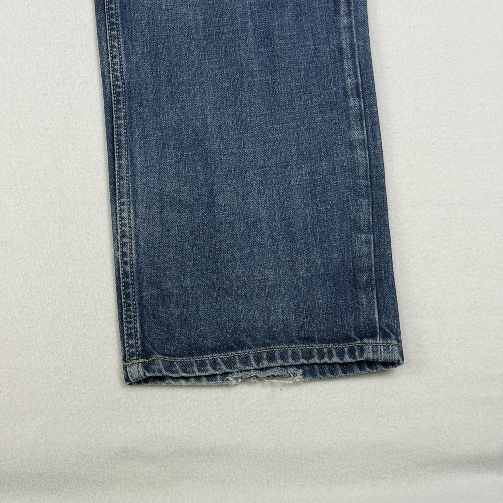 Diesel Industry Mens Button Fly Jeans 34x32 Waykee Straight Distress Worn Heels - Picture 3 of 16